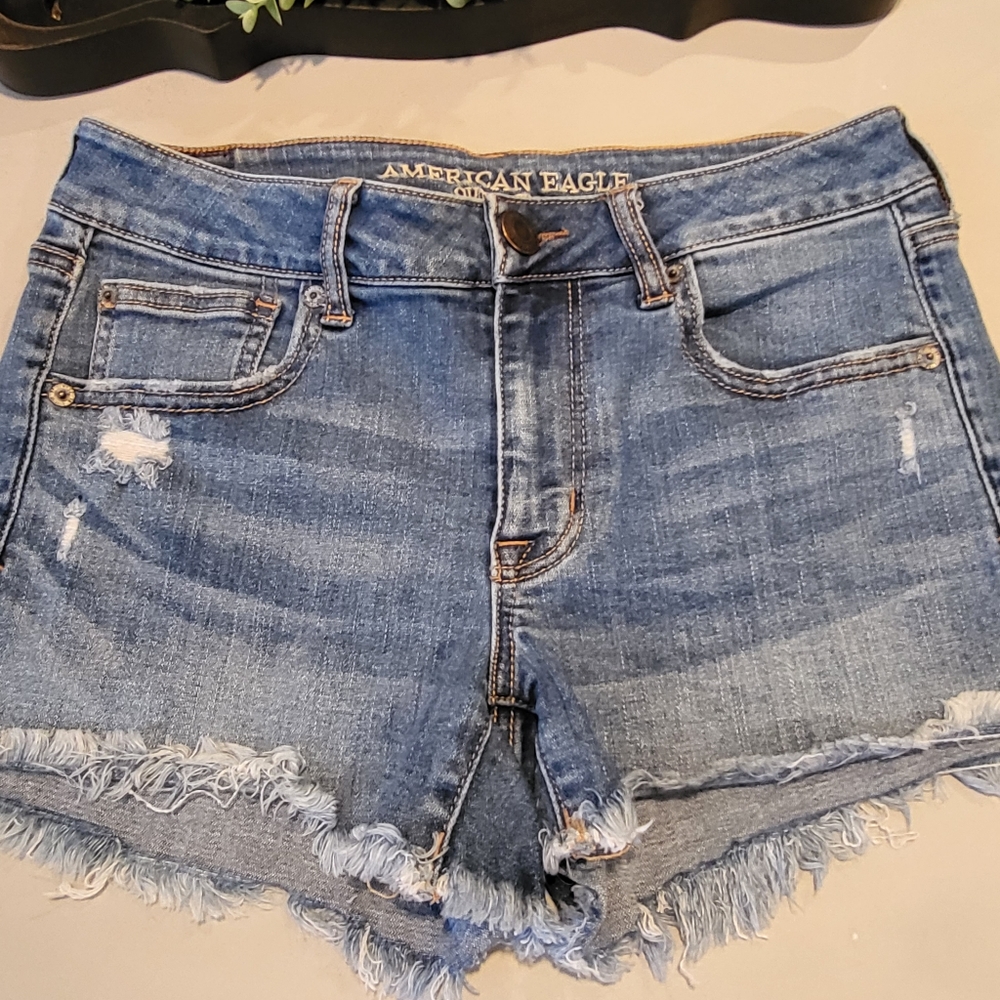 American Eagle Shortie Shorts Super Stretch X Sz 6